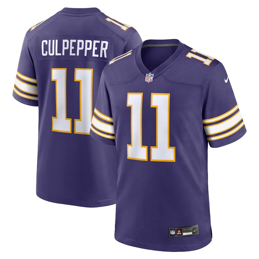 Men Minnesota Vikings 11 Daunte Culpepper Nike Purple Classic Retired Player Game NFL Jersey